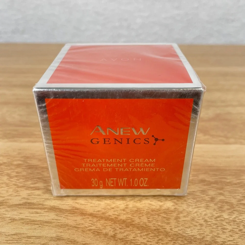 Avon Anew Genics Treatment Cream 1.0 oz‎ 30g Factory Sealed Night Face Cream AHA